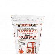 Затирка белая "Терракот" жаростойкая&nbsp;&nbsp; 5 кг (комочки, просрочка)